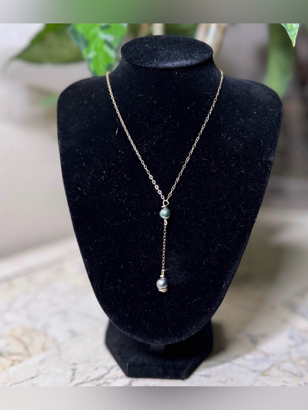 gold V-Necklace ‼️HANDMADE‼️ - Picture 4 of 8